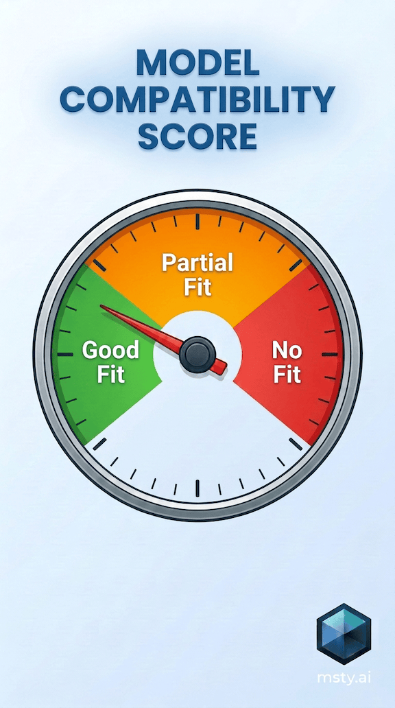 Model compatibility score