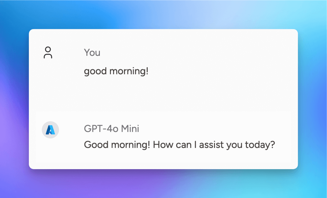 chat with azure open ai