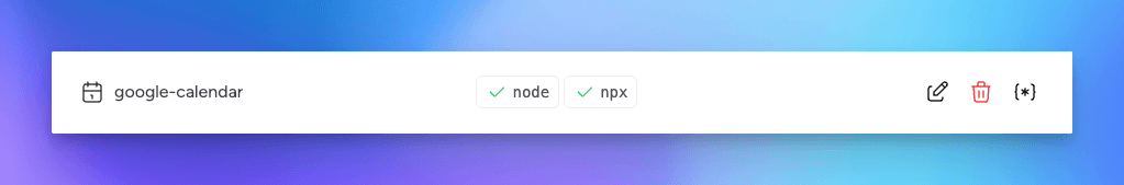 google calendar tool