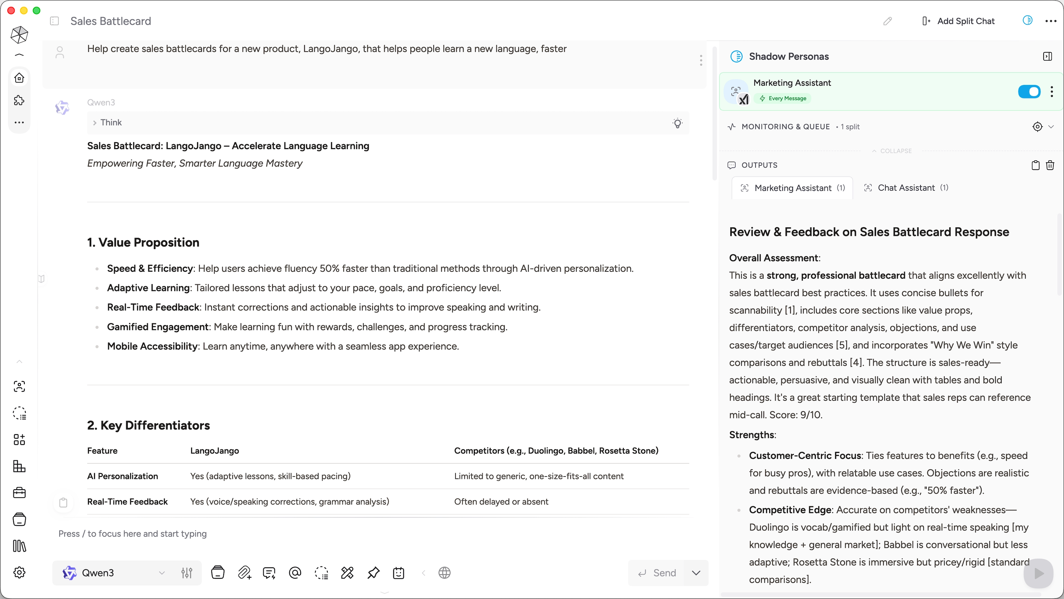 Light mode hero image showing Msty Studio interface with various AI tools and features